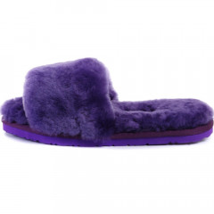 UGG FLUFF SLIDE SLIPPERS PURPLE