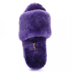 UGG FLUFF SLIDE SLIPPERS PURPLE