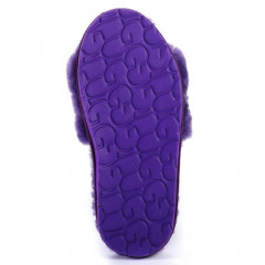 UGG FLUFF SLIDE SLIPPERS PURPLE