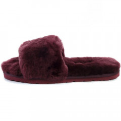UGG FLUFF SLIDE SLIPPERS DARK PURPLE