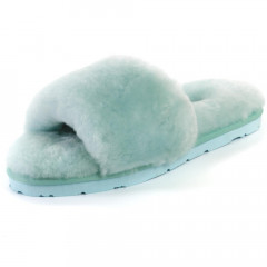 UGG FLUFF SLIDE SLIPPERS LAKE BLUE