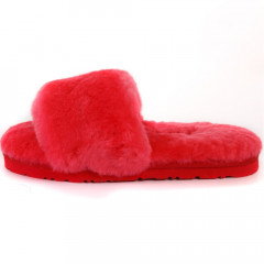 UGG FLUFF SLIDE SLIPPERS WATERMELON RED