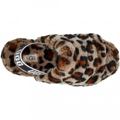 UGG FLUFF YEAH SLIDE LEOPARD