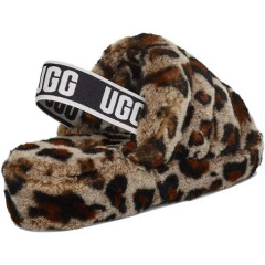 UGG FLUFF YEAH SLIDE LEOPARD