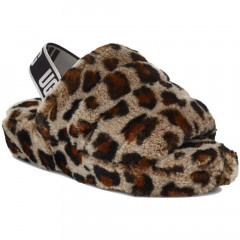 UGG FLUFF YEAH SLIDE LEOPARD