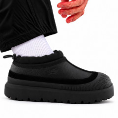 UGG MAN TASMAN WEATHER HYBRID LEATHER BLACK/BLACK