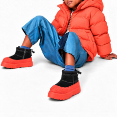 UGG KIDS  HYBRID MINI WEATHER BLACK ORANGE