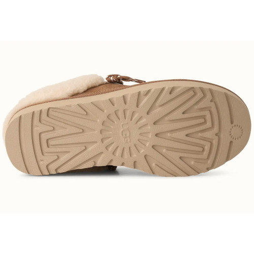 Женские сабо UGG Lowmel Mule Chestnut с мехом
