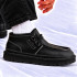 UGG MEN'S HAYDEN MOC CHUKKA LEATHER BLACK