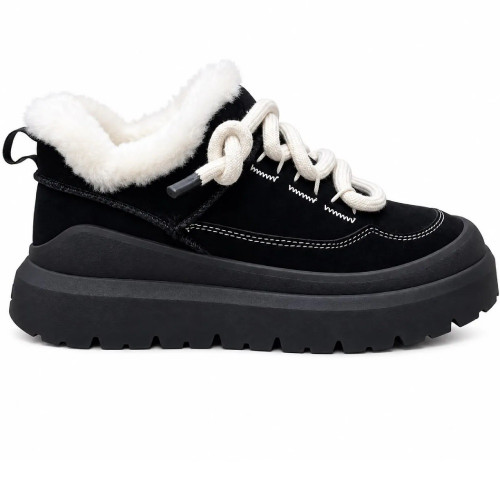 UGG MENS  HERITAGE UTILITY SNEAKER  BLACK 