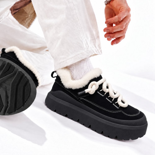 UGG MENS  HERITAGE UTILITY SNEAKER  BLACK 