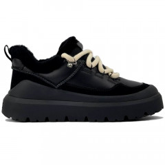 UGG MENS  HERITAGE UTILITY SNEAKER  BLACK/ BLACK/ LEATHER