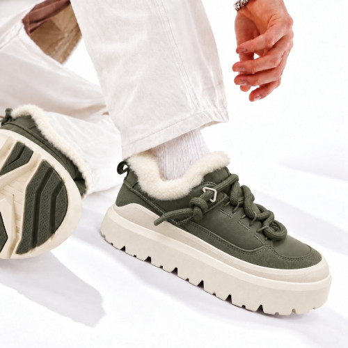 UGG MENS  HERITAGE UTILITY SNEAKER MOSS GREEN