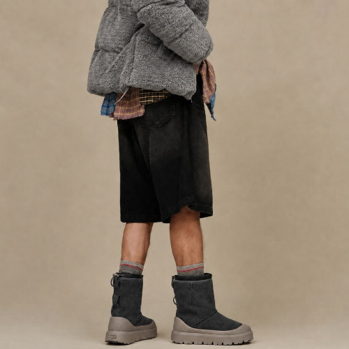 UGG CLASSIC SHORT MENS WEATHER HYBRID COBBLE GREY