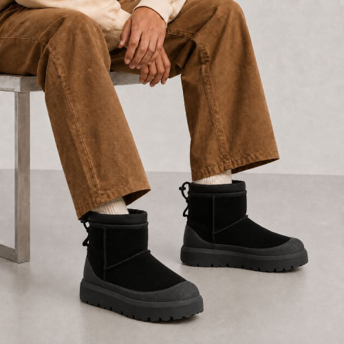 UGG MENS CLASSIC MINI  WEATHER HYBRID BLACK