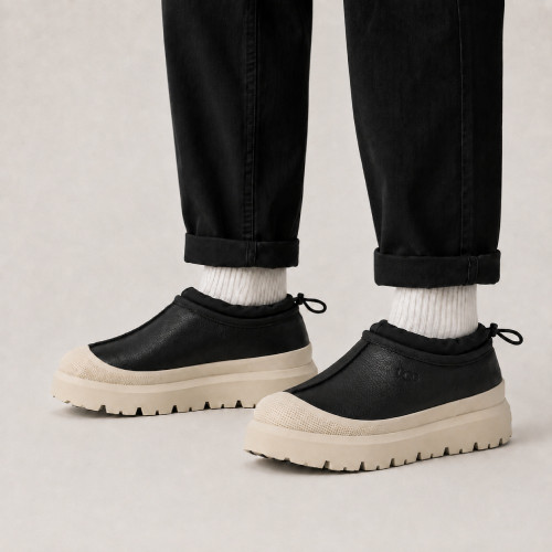 UGG MAN TASMAN WEATHER HYBRID LEATHER BLACK