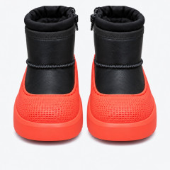 UGG KIDS  HYBRID MINI WEATHER BLACK ORANGE LEATHER