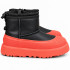 UGG KIDS  HYBRID MINI WEATHER BLACK ORANGE LEATHER