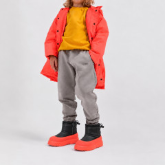 UGG KIDS  HYBRID MINI WEATHER BLACK ORANGE LEATHER