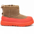 Детские зимние угги UGG Kids Hybrid Mini Weather Chestnut Orange на молнии