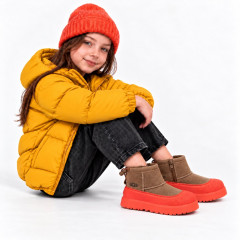 UGG KIDS  HYBRID MINI WEATHER CHESTNUT ORANGE