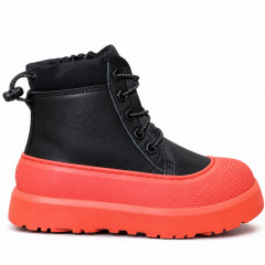 UGG KIDS  HYBRID  NEUMEL HYBRID BLACK LEATHER ORANGE