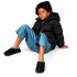 UGG KIDS TASMAN SLIPPERS BLACK