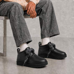 UGG MENS NEUMEL FT BLACK LEATHER