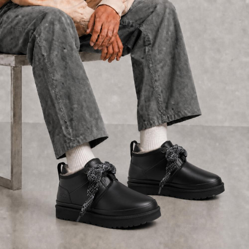 UGG MENS NEUMEL FT BLACK LEATHER