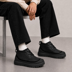 UGG MENS NEUMEL HYBRID LEATHER BLACK 