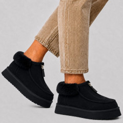 UGG FUNKETTE PLATFORM BOOTS BLACK