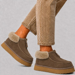UGG FUNKETTE PLATFORM BOOTS CAPPUCCINO
