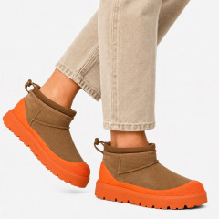 UGG ULTRA MINI HYBRID CHESTNUT/ORANGE 
