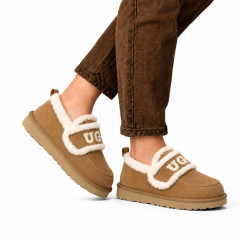 UGG WOMEN'S  CLASSIC DING SLIP ON CHESTNUT