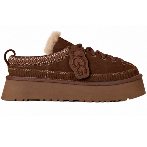 UGG WOMEN'S HERITAGE LACE-UP SLIPPER  BURNT CEDAR