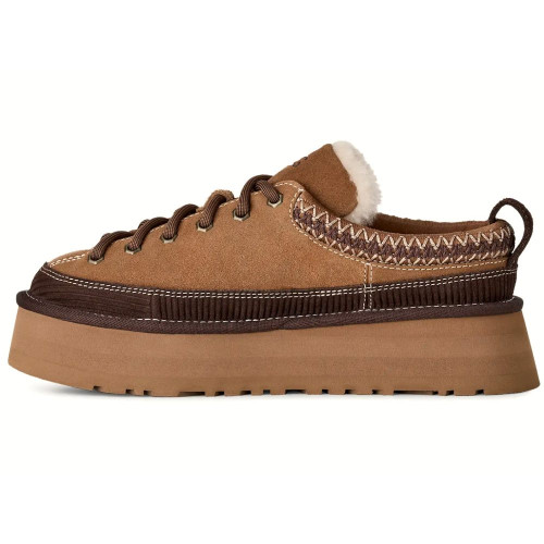 UGG WOMEN'S HERITAGE LACE-UP SLIPPER CHESTNUT