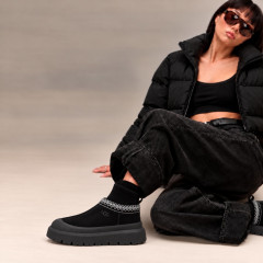 UGG TAZZ KNIT HYBRID BLACK