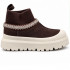 Женские утепленные ботинки UGG Tazz Knit Hybrid Chocolate