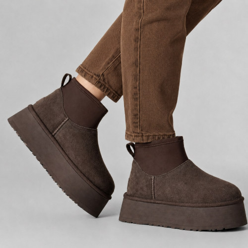 UGG CLASSIC MINI DIPPER CHOCOLATE