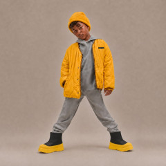 UGG KIDS  HYBRID MINI WEATHER BLACK LEATHER SUMMER