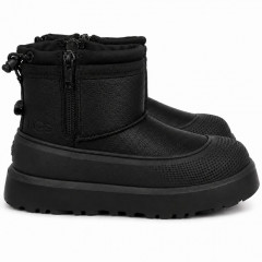 UGG KIDS  HYBRID MINI WEATHER BLACK LEATHER