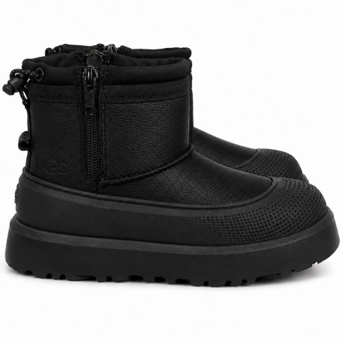 UGG KIDS  HYBRID MINI WEATHER BLACK LEATHER