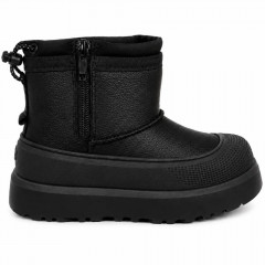 UGG KIDS  HYBRID MINI WEATHER BLACK LEATHER