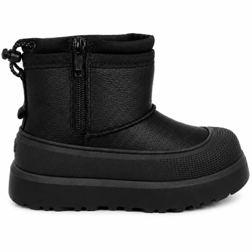 UGG KIDS  HYBRID MINI WEATHER BLACK LEATHER
