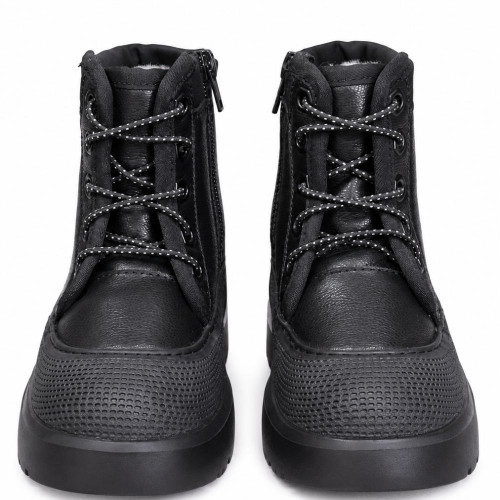 UGG KIDS HYBRID NEUMEL HYBRID LEATHER BLACK