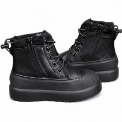 UGG KIDS HYBRID NEUMEL HYBRID LEATHER BLACK