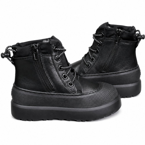 UGG KIDS HYBRID NEUMEL HYBRID LEATHER BLACK