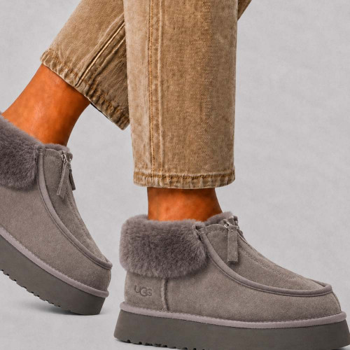 UGG FUNKETTE PLATFORM BOOTS SMOKE