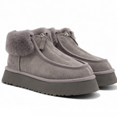 UGG FUNKETTE PLATFORM BOOTS SMOKE
