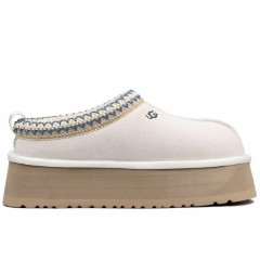 UGG WOMEN'S TASMAN TAZZ PLATFORM WHITE